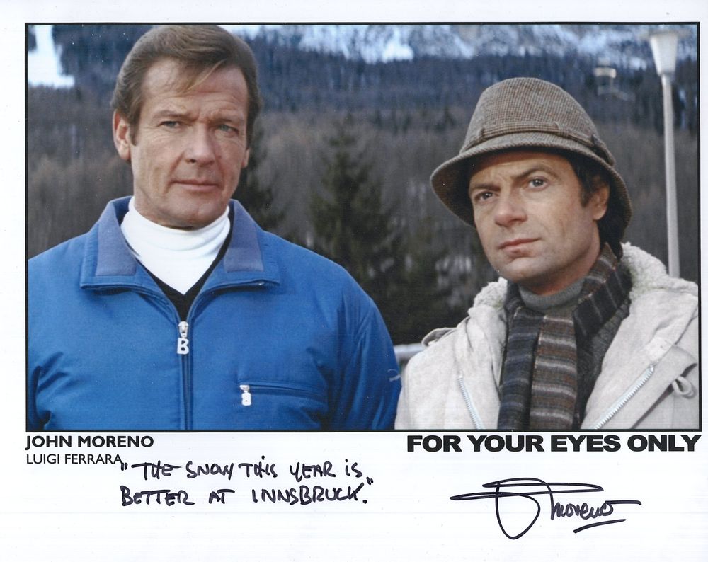 Lot 557: 007 James Bond movie For Your Eyes Only...