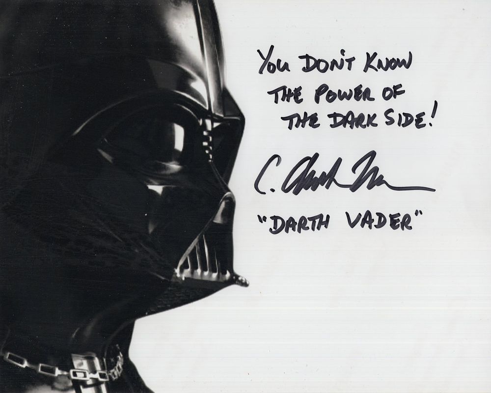 Lot 686: Star Wars Darth Vader actor C Andrew Nelson...