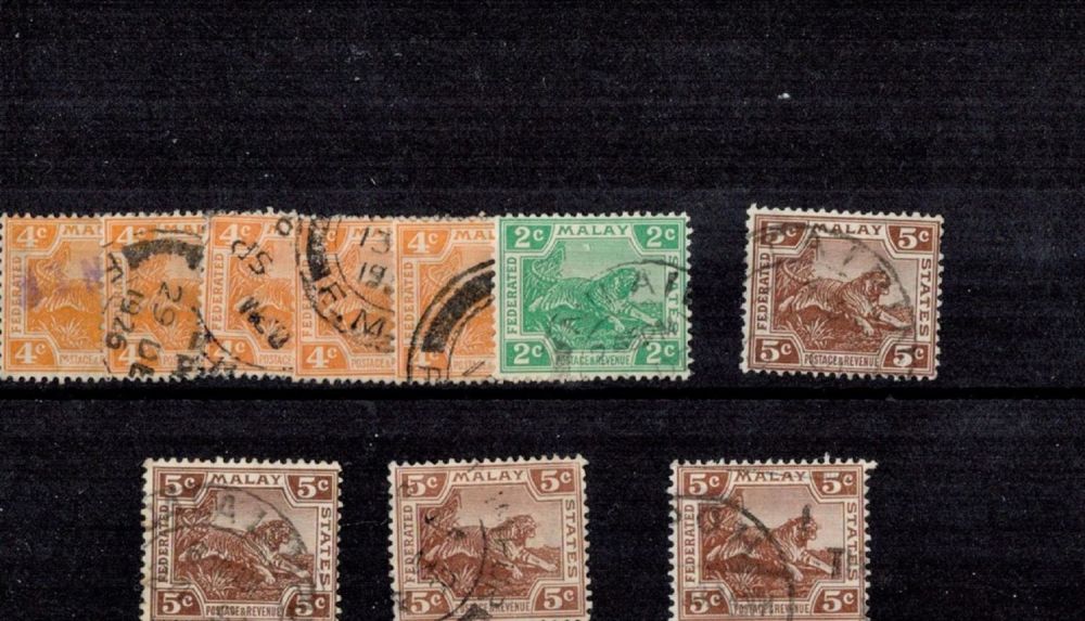 Lot 218: Federated Malay States Stockcard all pre 1928 10...