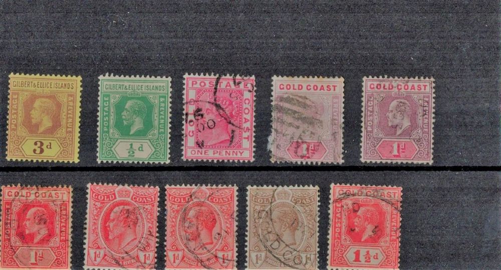 Lot 220: Gibralter Stockcard 10 Stamps pre 1934. Est.