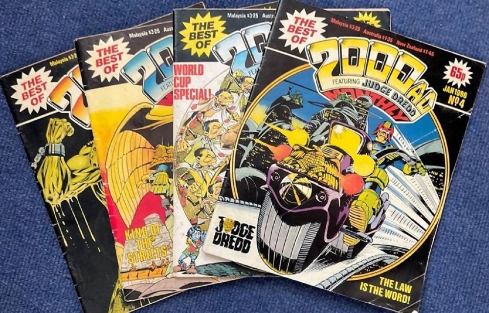 Lot 298: 4 Comic Books The Best of 2000AD Featuring...