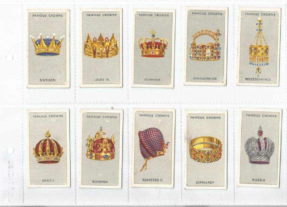 Lot 312: Set of Collectors Cards / Cigarette Cards Famous...
