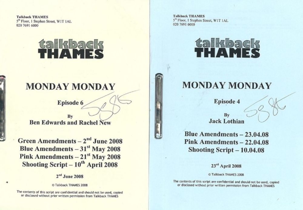 Lot 314: Actress Jenny Agutter Collection of Talkback Thames TV...