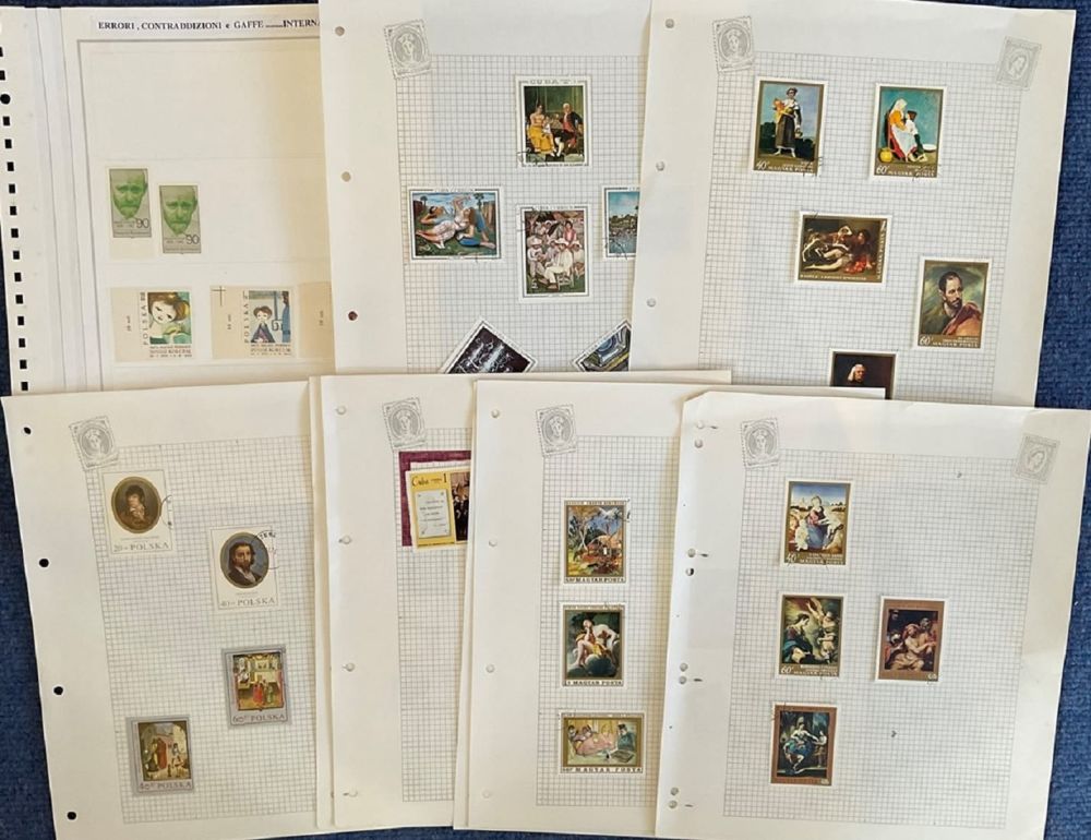 Lot 326: Cuba stamp collection, featuring 9 loose stamp album...