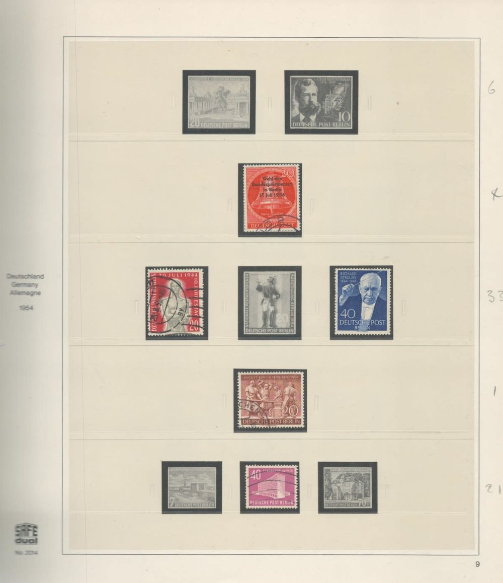 Lot 336: Berlin used Stamps in a Safe Album containing...