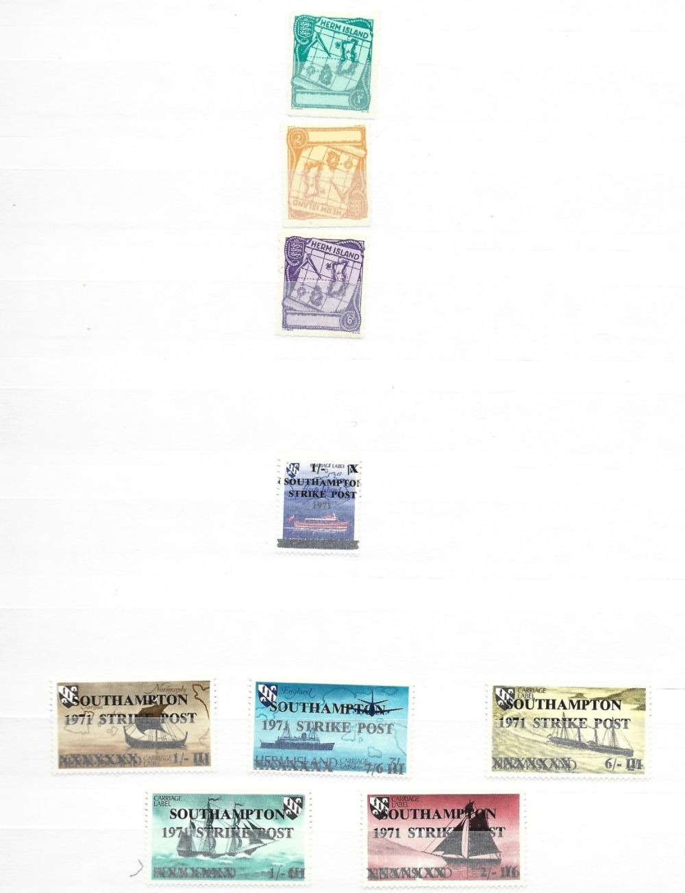 Lot 365: Hern Island (part of Guernsey) stamp collection in...