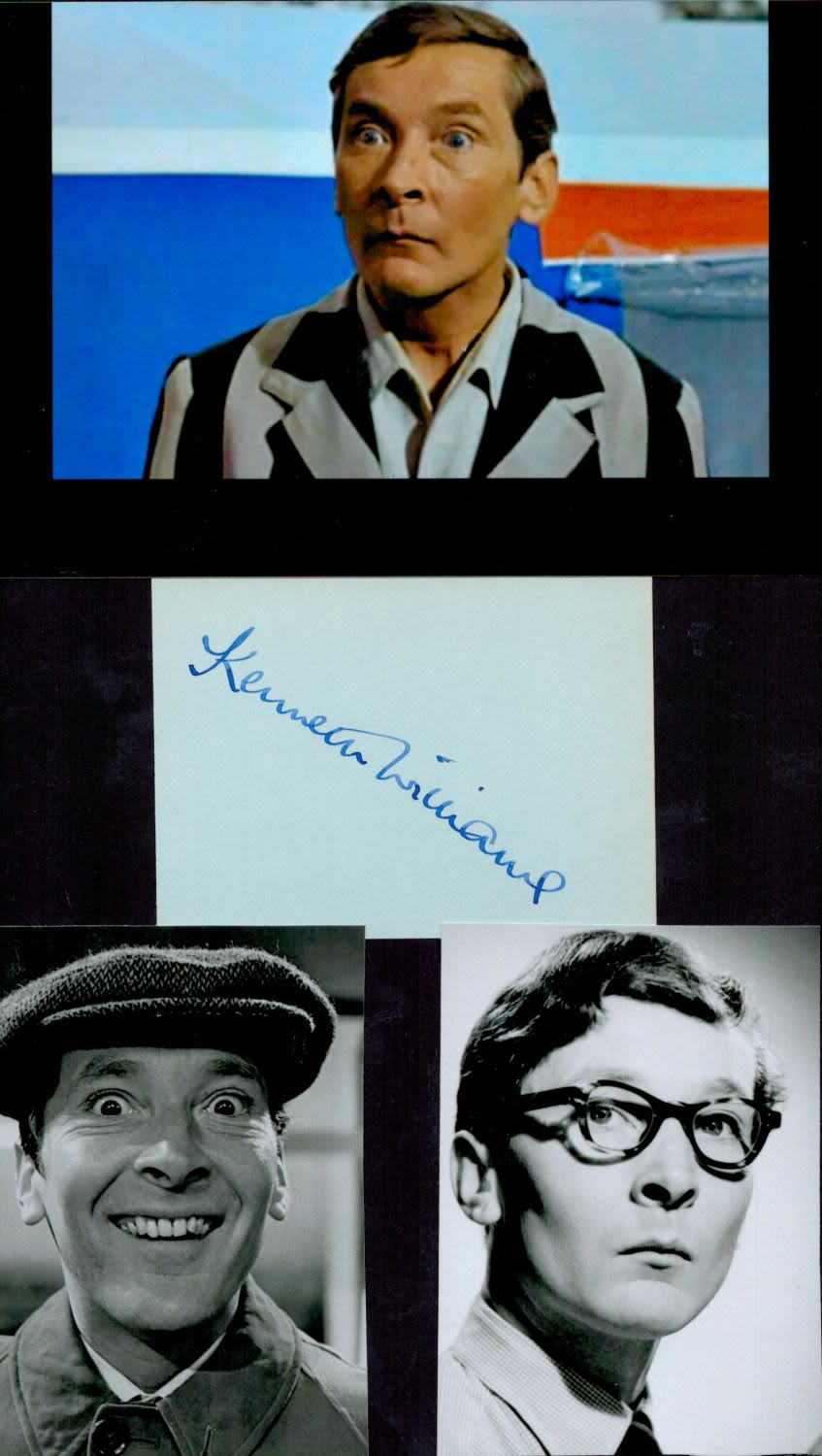 Lot 69: Kenneth Williams 12x8 overall signature piece includes signed...