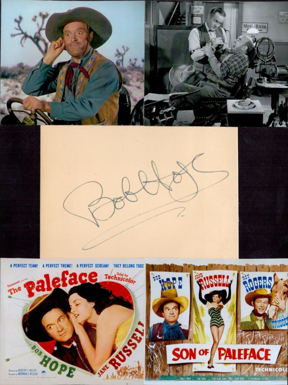 Lot 104: Bob Hope 12x8 mounted signature piece includes signed...