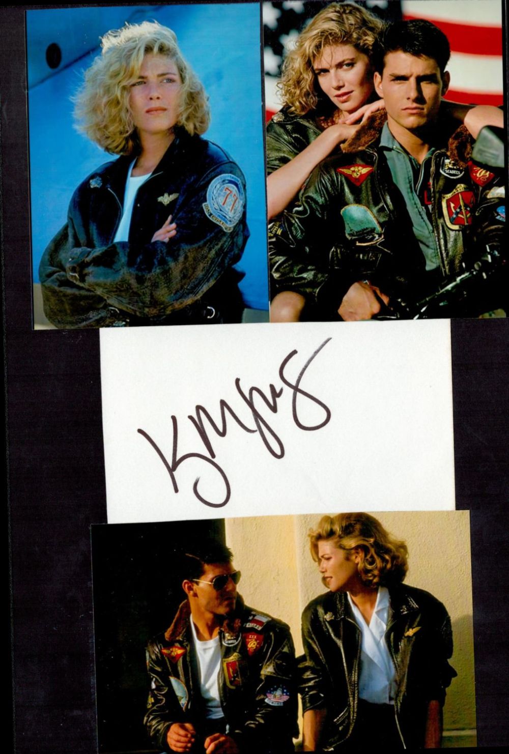 Lot 105: Kelly McGillis 12x8 Top Gun mounted signature piece...