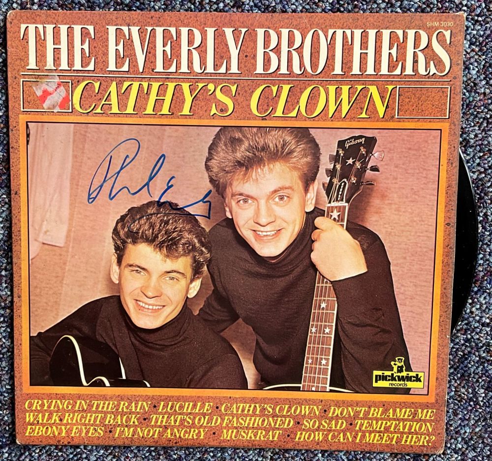 Lot 124: THE EVERLY BROTHERS Singers 1963 LP Record 'Cathy's...