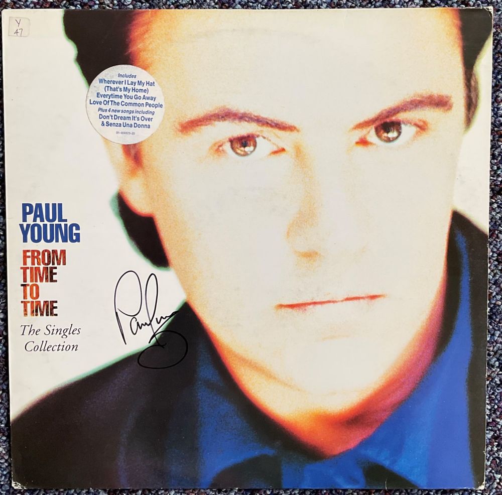 Lot 135: PAUL YOUNG Singer 1991 LP Record 'From Time...