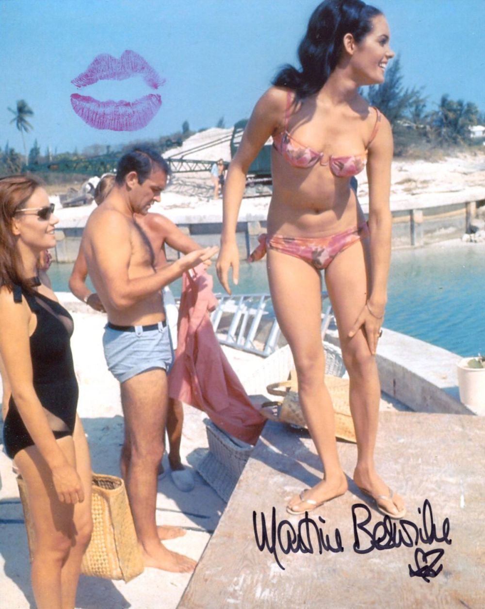 Lot 146: 007 Bond girl Martine Beswick signed and physically...