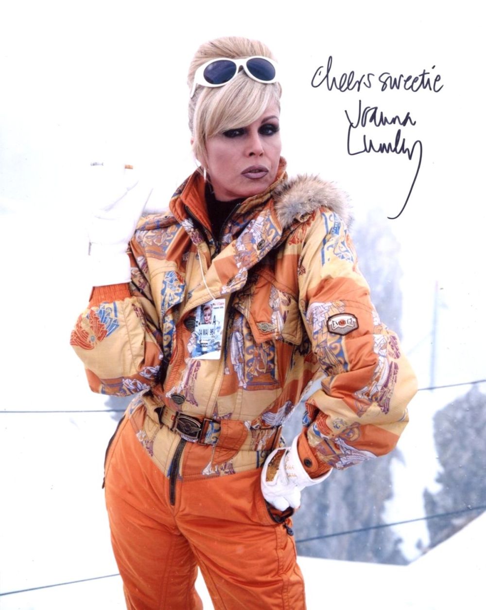 Lot 188: Joanna Lumley, actress signed 8x10 photo as Patsy...