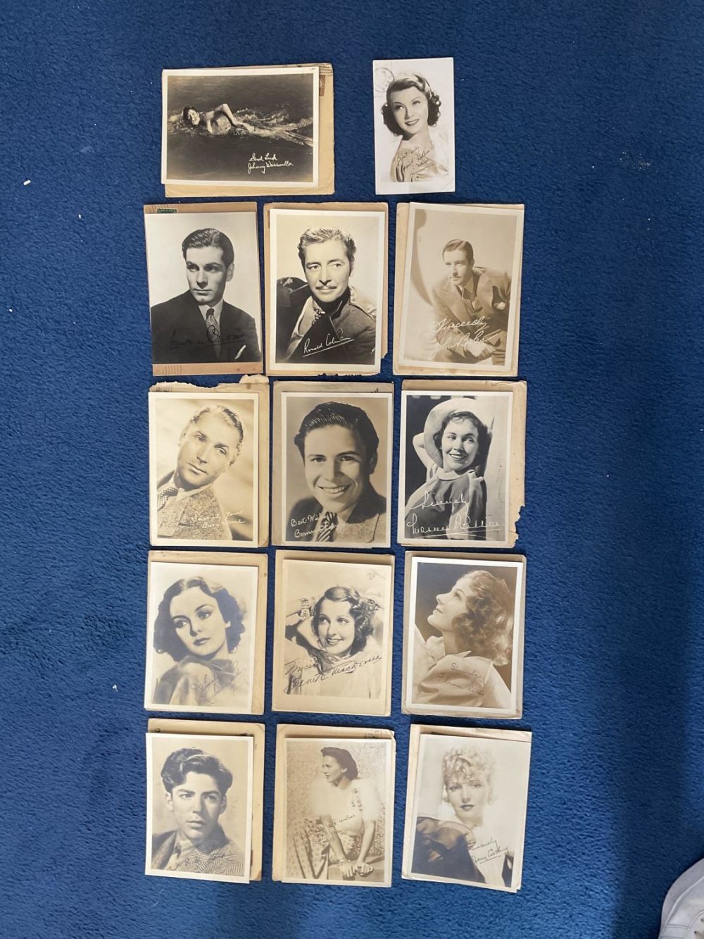 Lot 207: Vintage Movie collection 14 vintage mainly 7x5 sepia...