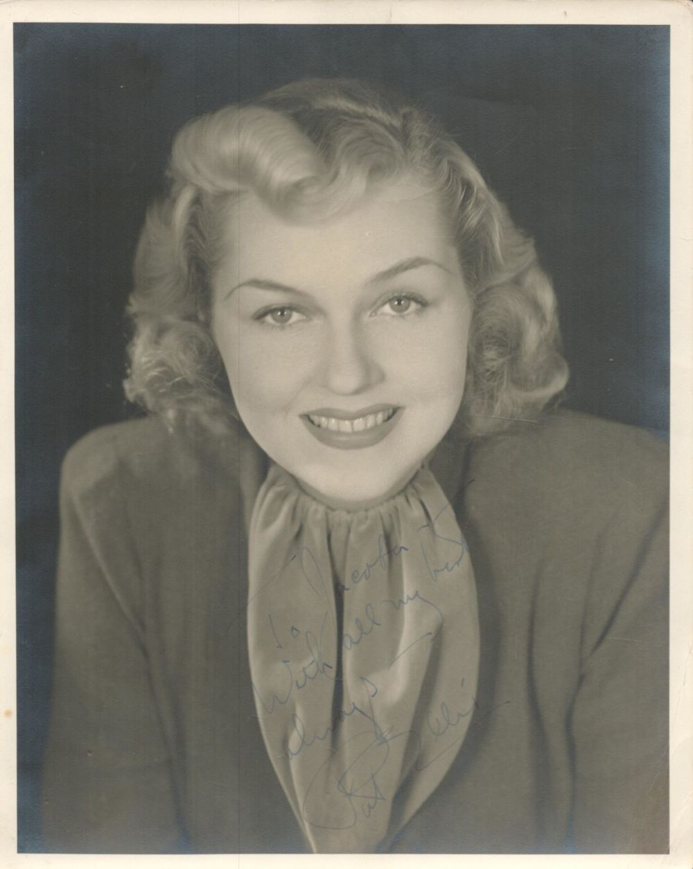 Lot 208: Patricia Ellis signed 10x8 vintage sepia photo comes...