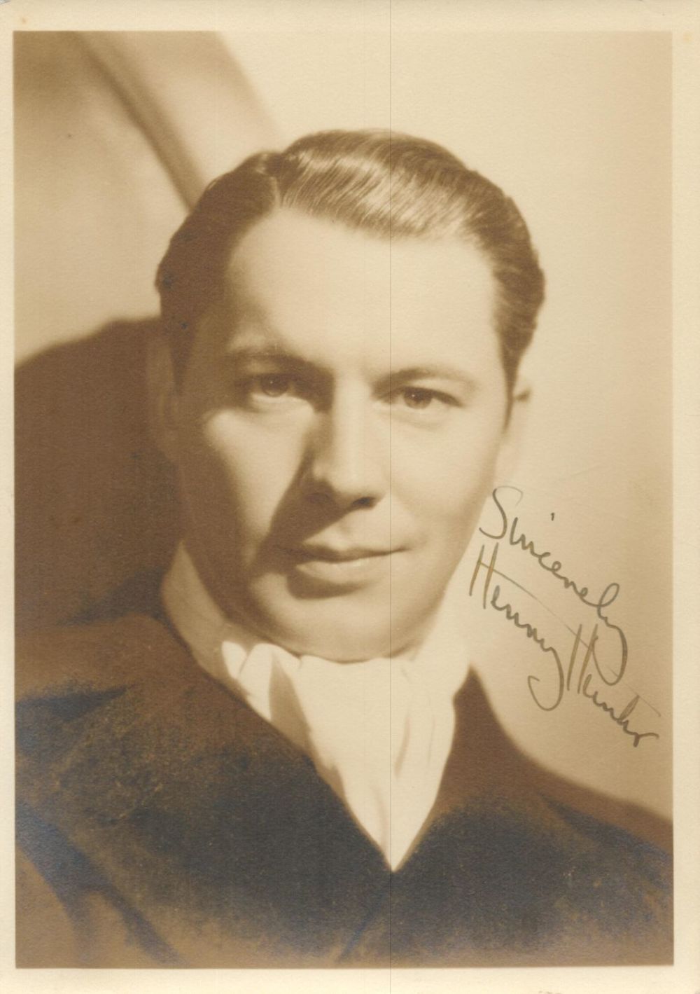 Lot 216: Henry Hunter signed 7x5 vintage black and white...