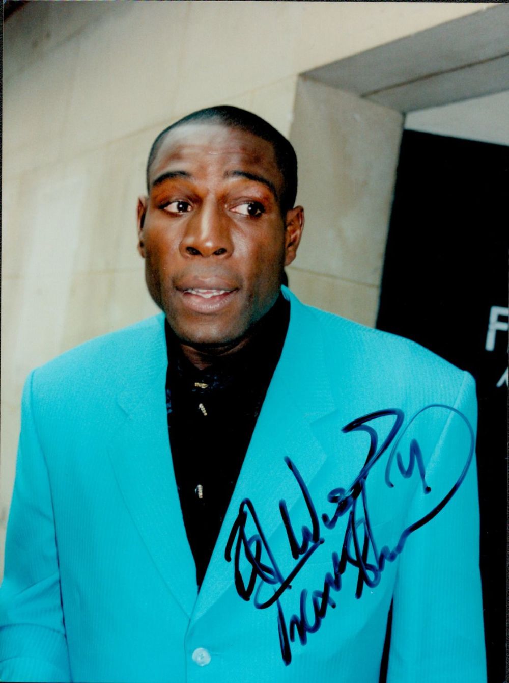 Lot 239: Frank Bruno signed 8x6 colour photo. Franklin Roy...