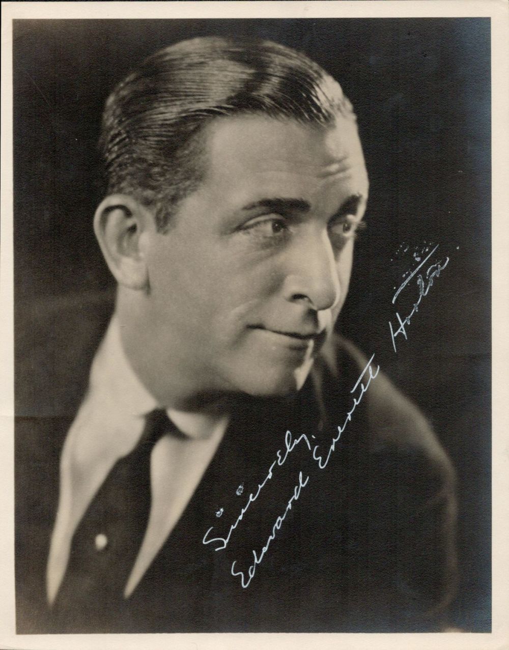 Lot 251: Edward Everett Horton signed 10x8 vintage black and...