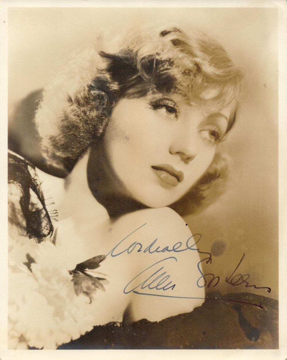 Lot 254: Ann Southern signed 10x8 sepia vintage photo comes...