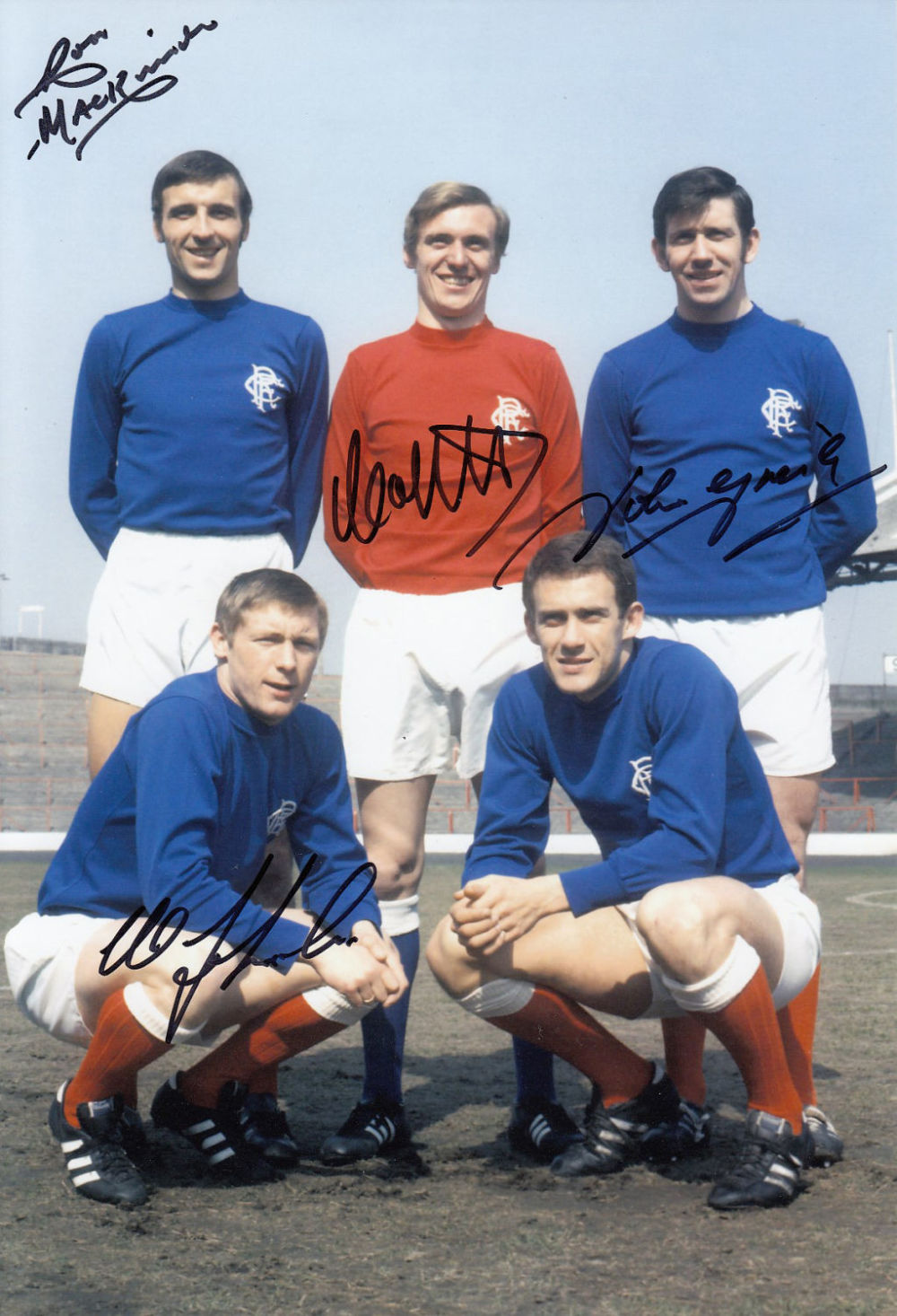 Lot 311: Autographed RANGERS 12 x 8 photo - Col,...