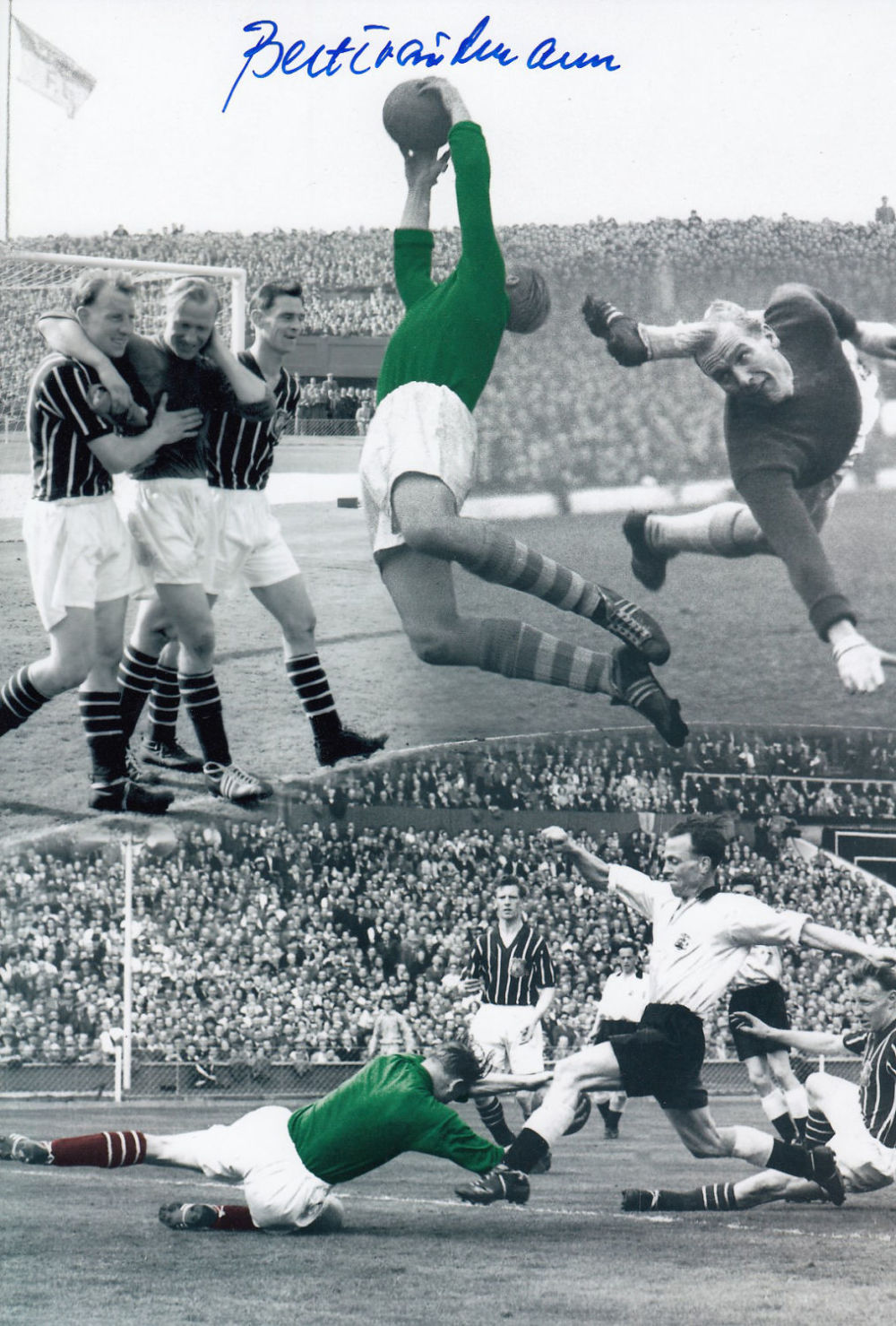 Lot 314: Autographed BERT TRAUTMANN 12 x 8 photo -...