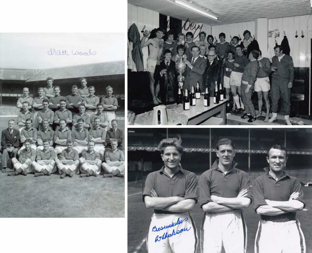 Lot 319: Autographed EVERTON Lot of 12 x 8 photos...