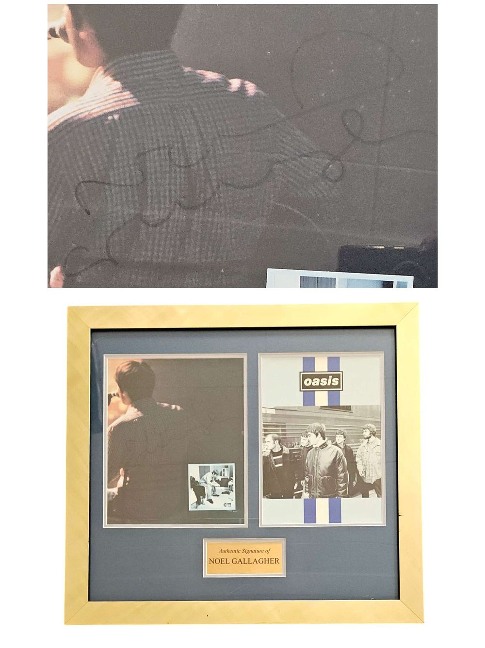 Lot 151: Noel Gallagher signed colour photo 11x9 inch Approx...