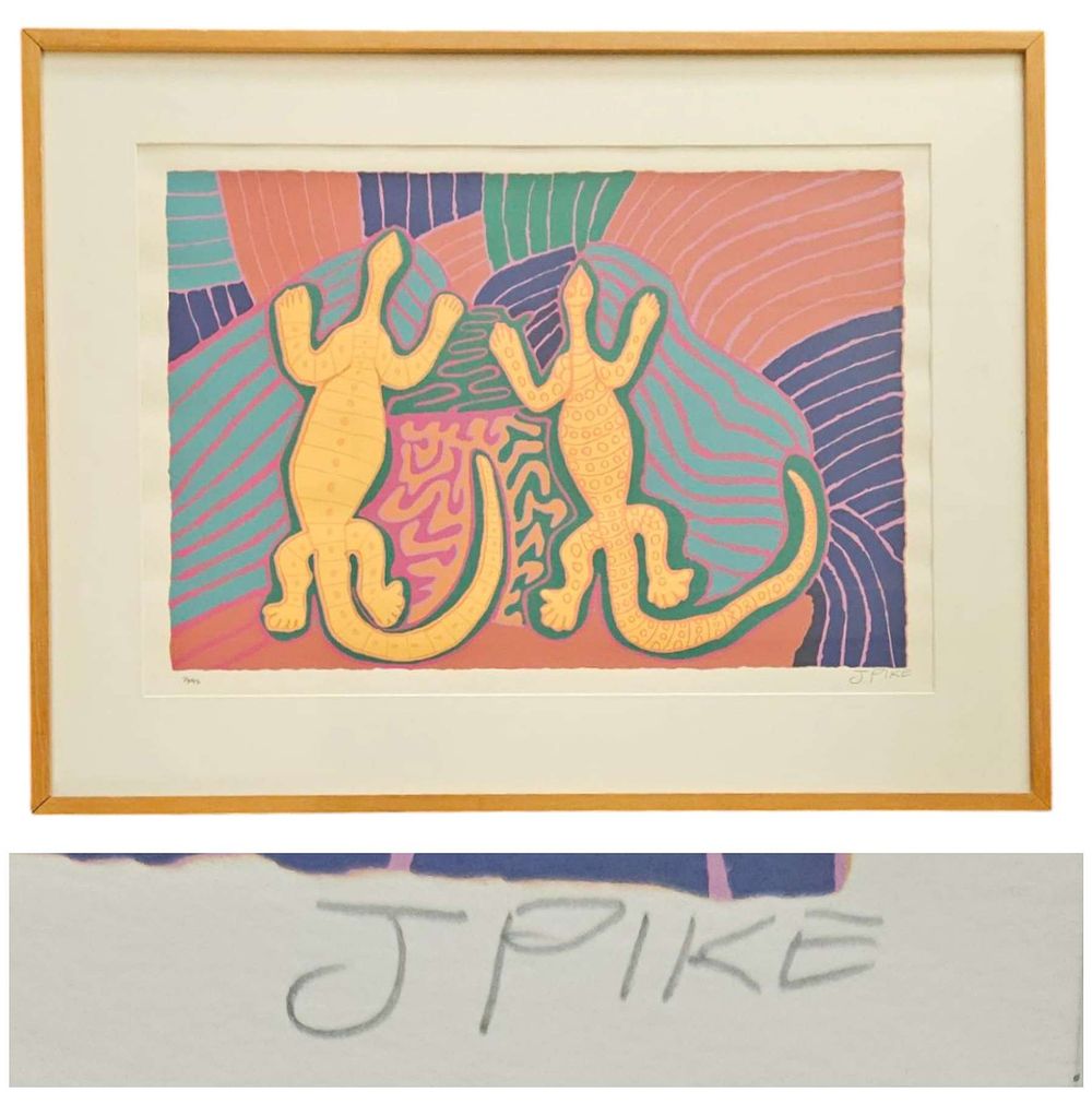 Lot 154: Jimmy Pike signed Limited Edition Print 26/95 (Signed...