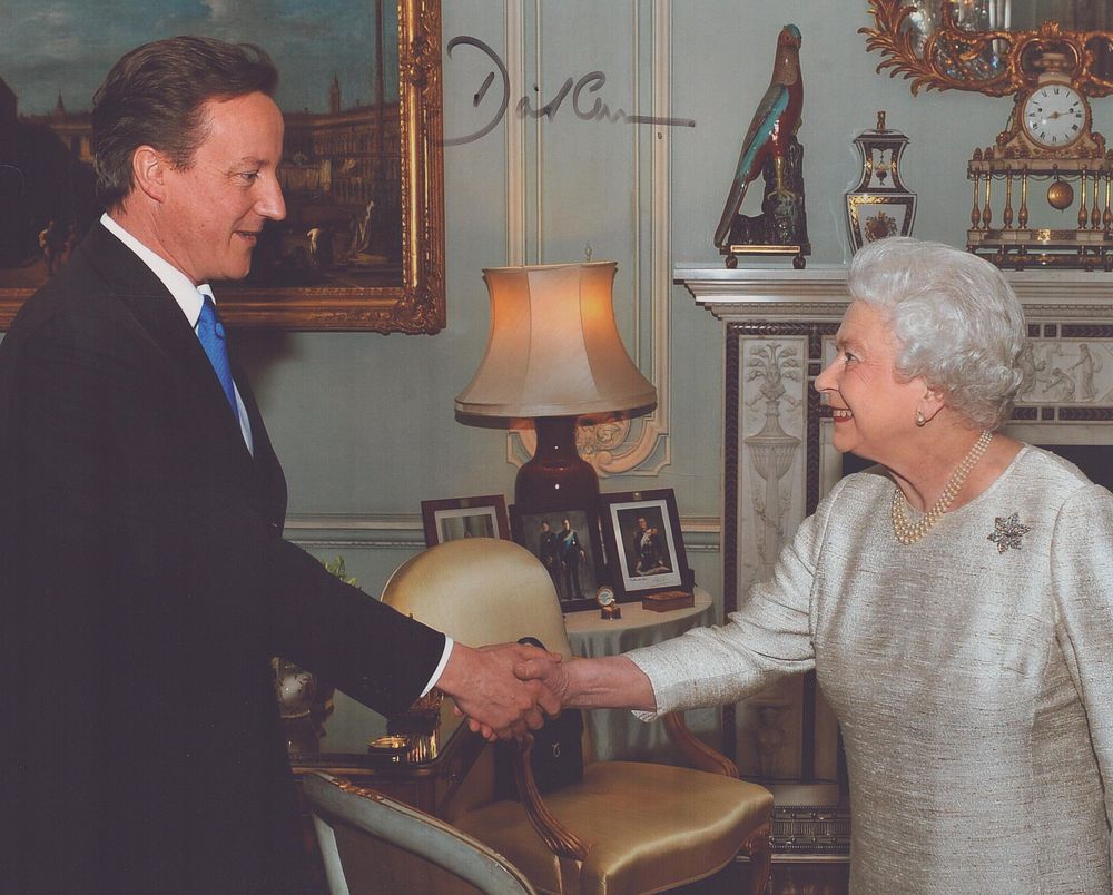 Lot 179: David Cameron Signed photo of the British Prime...