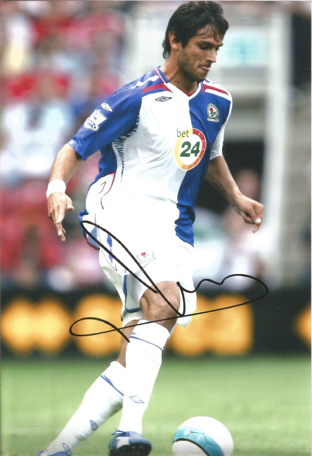 Lot 133: Football Roque Santa Cruz 12x8 signed colour photo...
