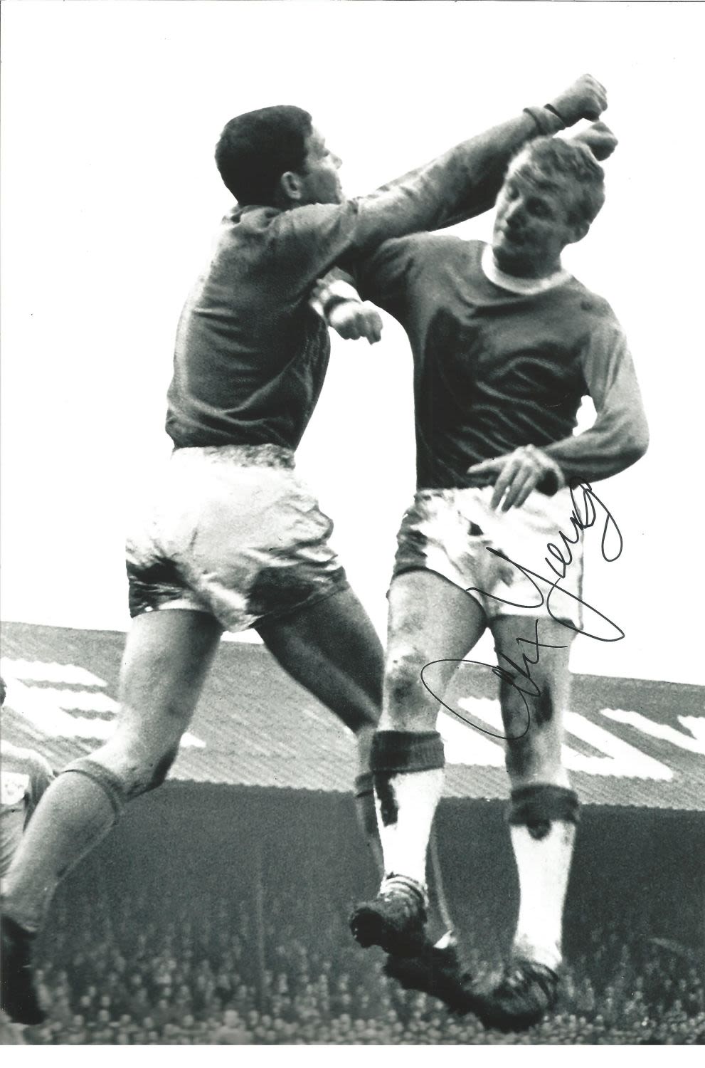 Lot 159: Alex Young Everton Signed 12 x 8 inch...