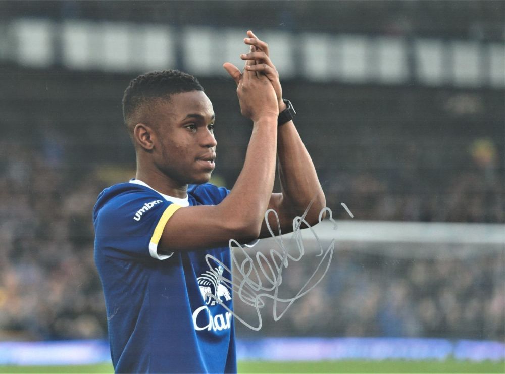Lot 254: Football Ademola Lookman signed 16x12 colour photo pictured...