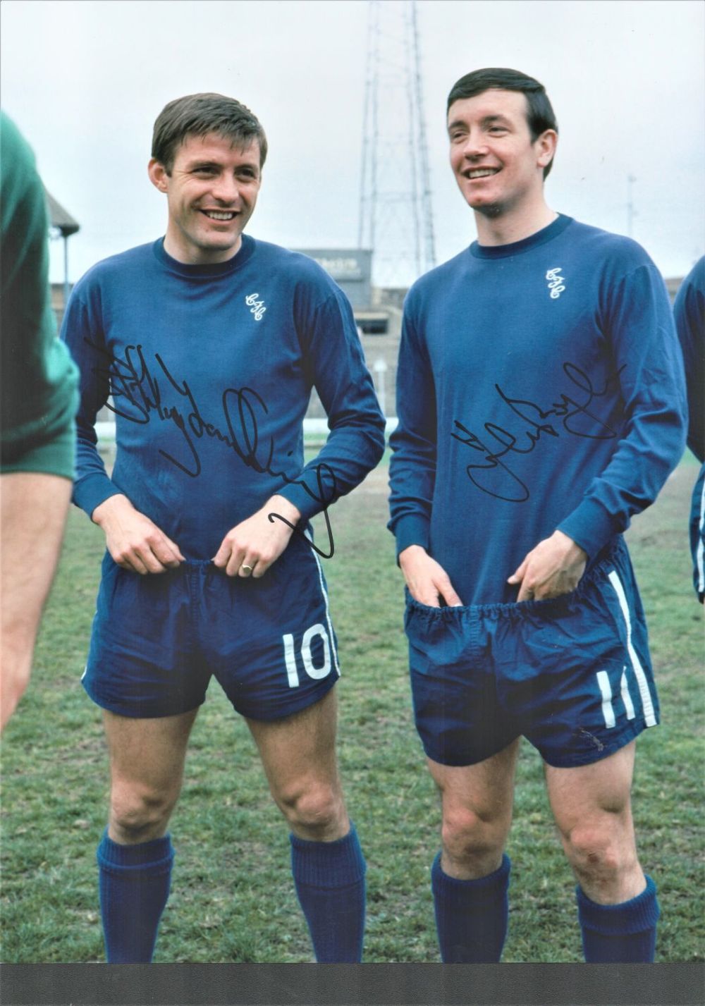 Lot 256: Football Bobby Tambling and John Boyle colour photo...