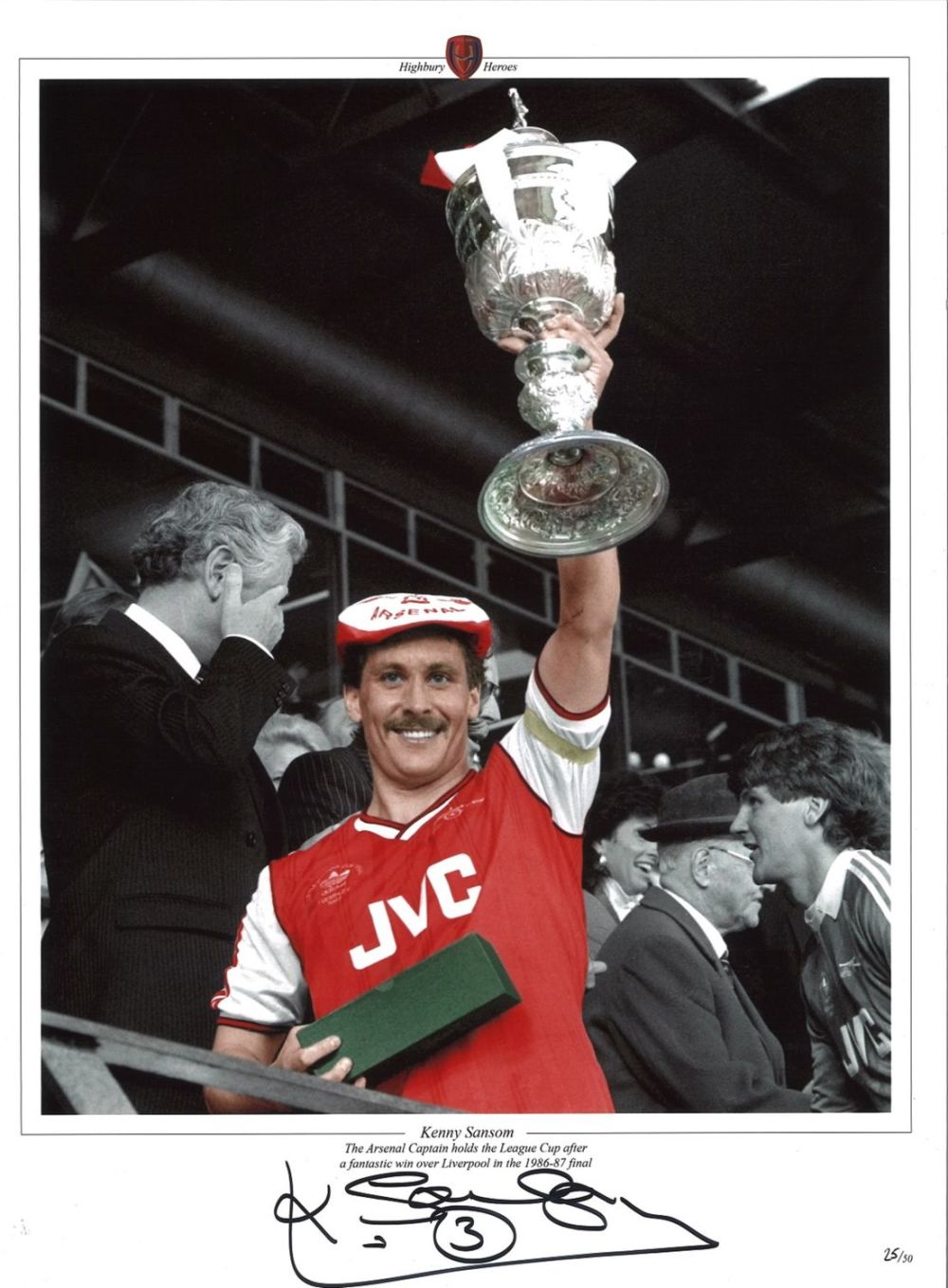 Lot 265: Football, Kenny Sansom 16x12 colourised promo photograph pictured...