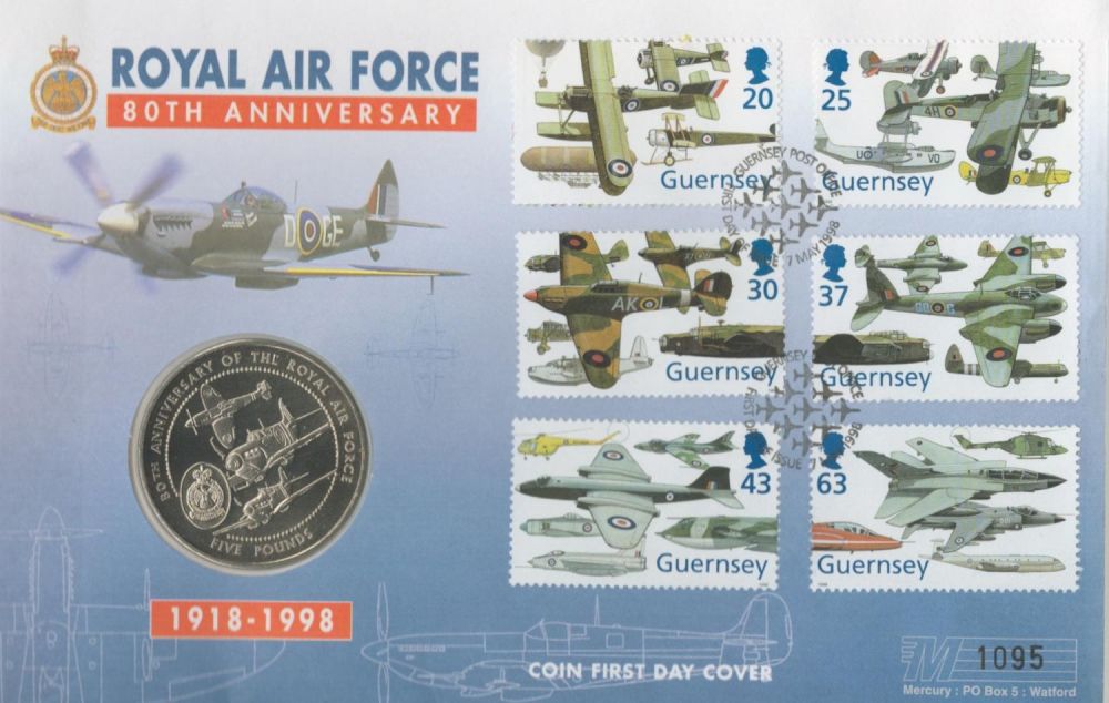 Lot 63: Royal Air Force 80th Anniversary 5 Pounds First...