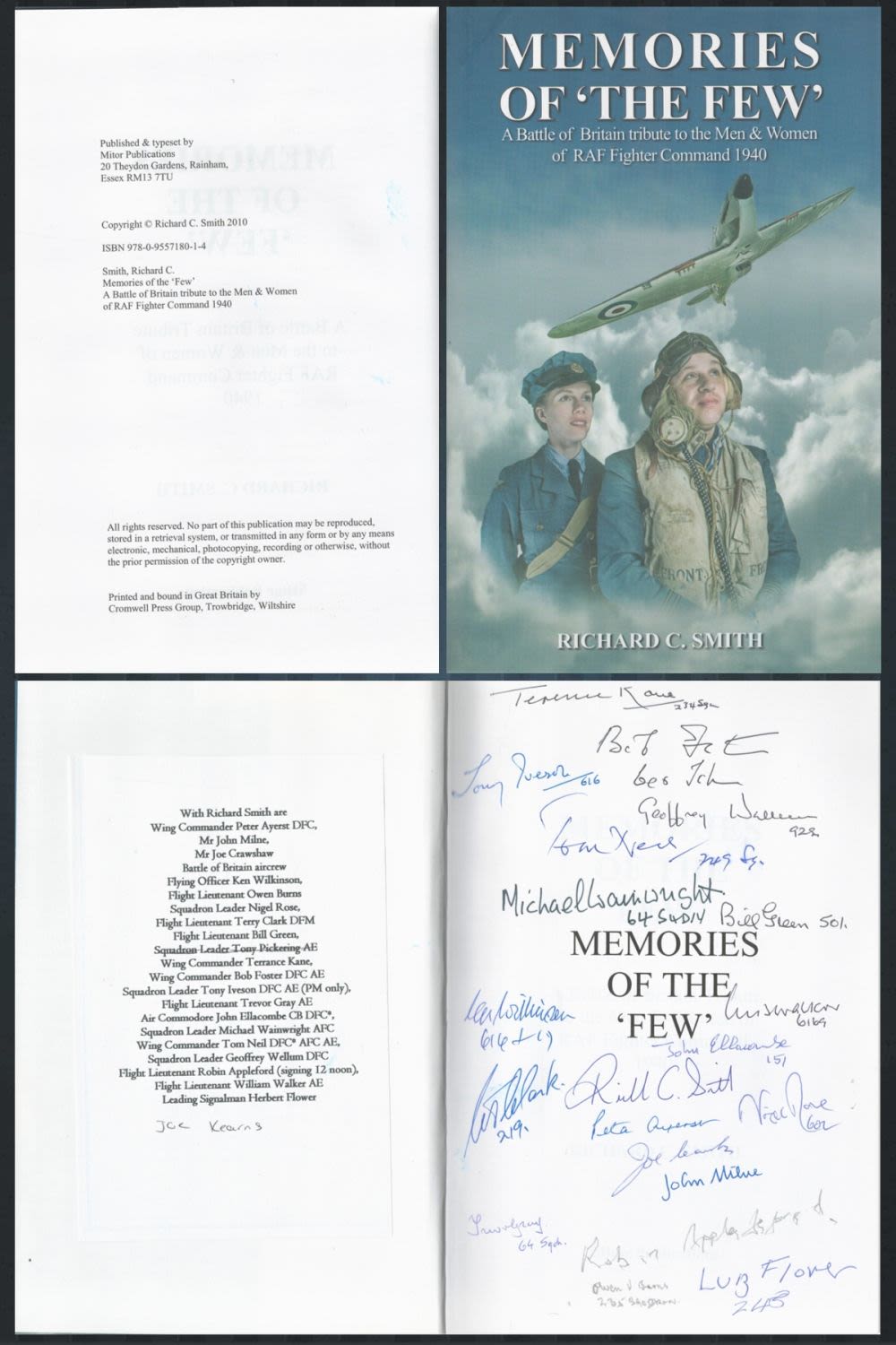 Lot 96: WW2 19 B.O.B Pilots Signed Memories of The...