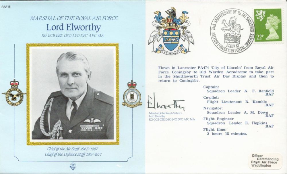 Lot 124: WW2 RAF Marshal of RAF Lord Elworthy KG...