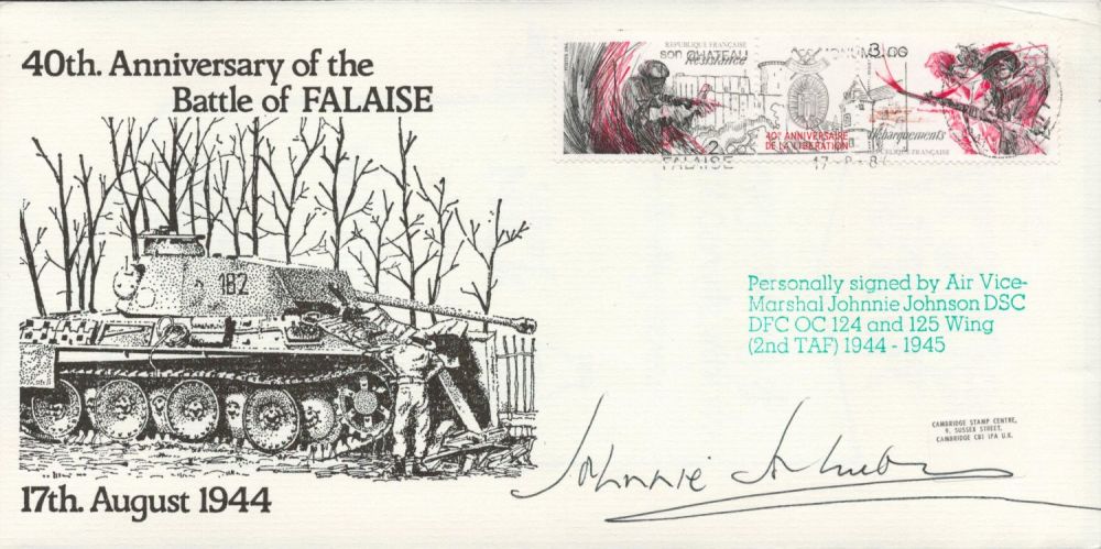 Lot 176: WW2 RAF AVM Johnnie Johnson DSC DFC Signed...