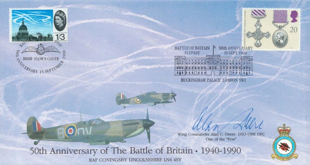 Lot 182: WW2 RAF Wg Cdr Alan C Deere Signed...
