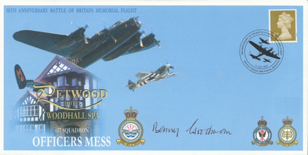 Lot 214: WW2 Squadron Leader Benny Goodman Personally Signed Petwood...
