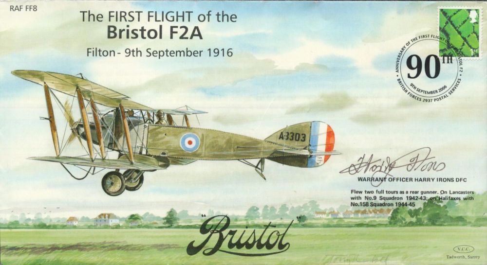 Lot 215: WW2 Warrant Officer Harry Irons DFC Personally Signed...