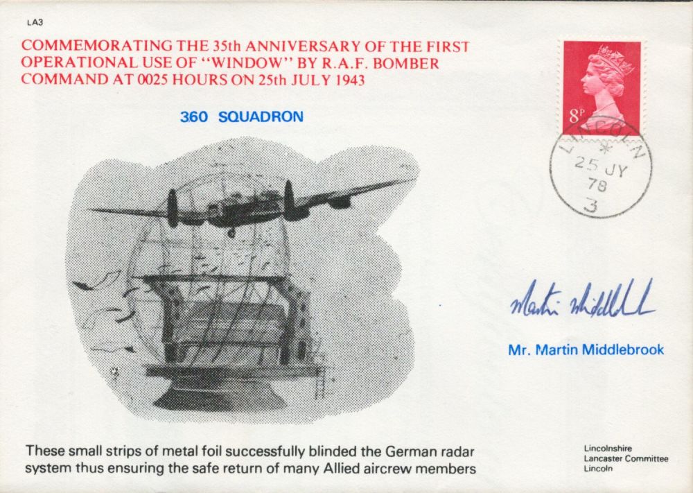 Lot 217: WW2 Martin Middlebrook Signed Commemorative First Use of...