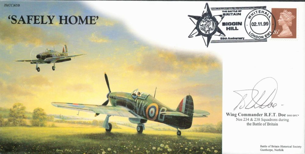 Lot 238: WW2 Wg Cdr Bob Doe DSO DFC Signed...