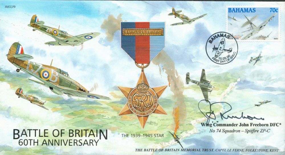 Lot 242: WW2 Wg Cdr John Freeborn DFC Signed Battle...