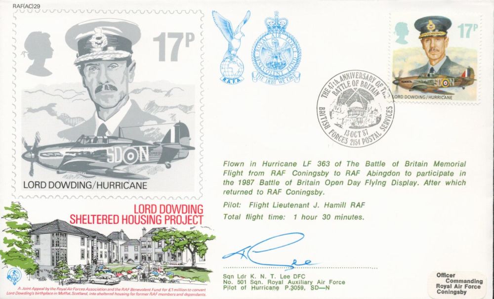 Lot 254: RAF Sqn Ldr Ken Lee DFC of 501...