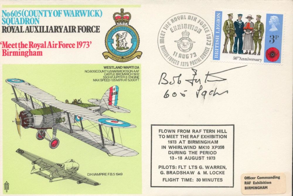 Lot 267: WW2 Wg Cdr Bob Foster DFC Signed No...