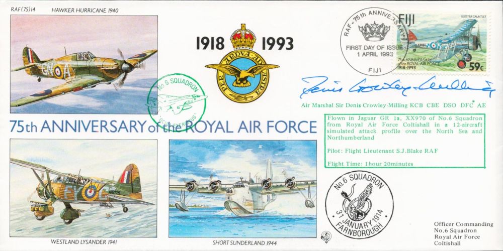 Lot 271: WW2 Air Marshal Sir Denis Crowley-Milling KCB CBE...