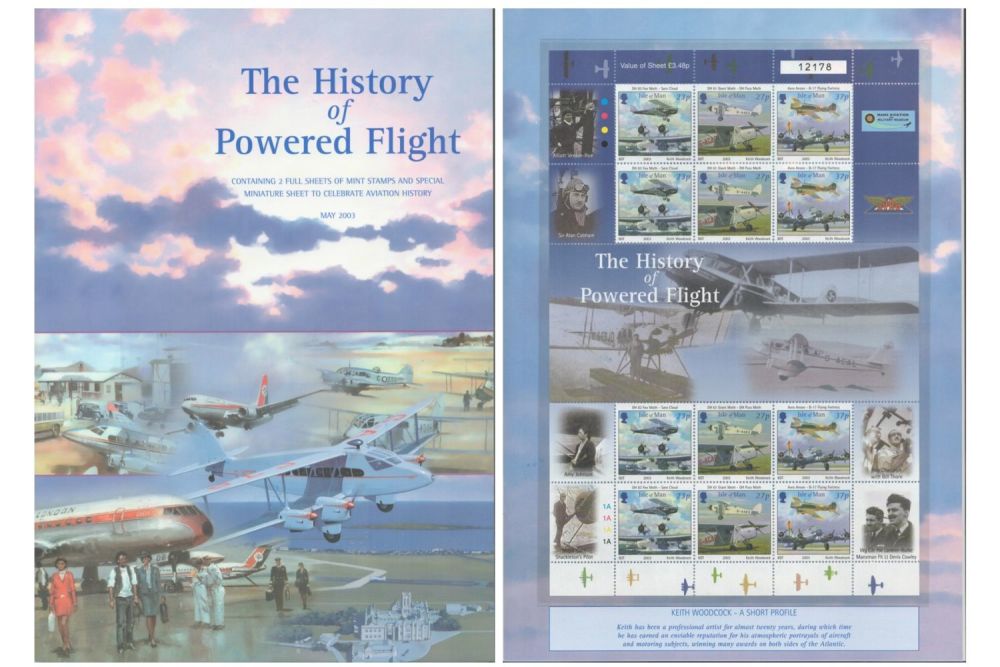 Lot 298: The History of Powered Flight- Two Full Sheets...