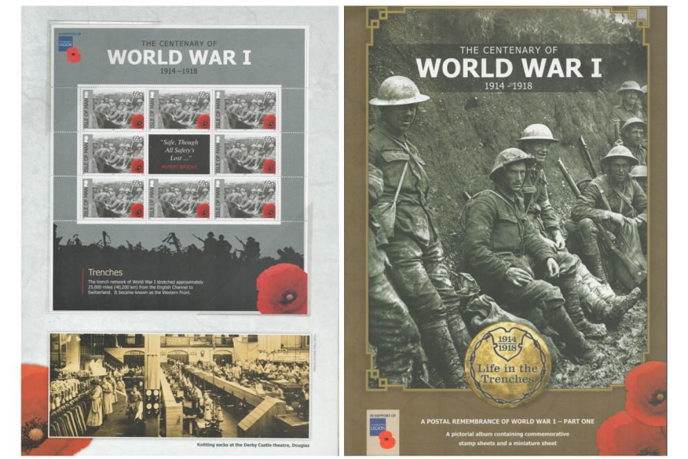 Lot 303: Centenary of WW1 Pictorial Album with Commemorative Mint...