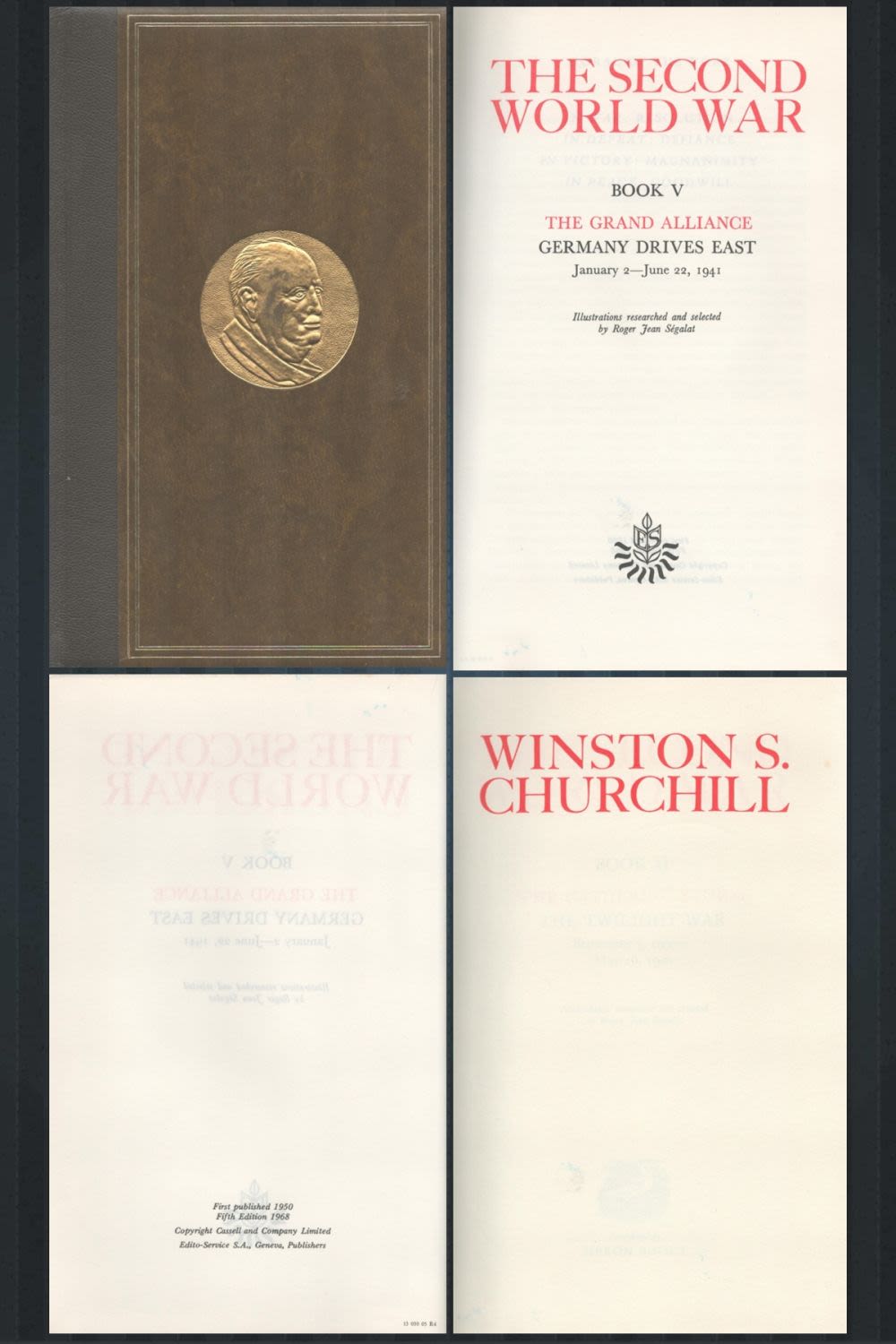 Lot 328: Winston Churchill The Second World War Book V....